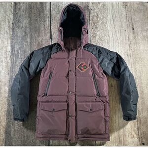 Burton Analog AG Innsbruck Down Snowboard Maroon Jacket Small Great Condition!